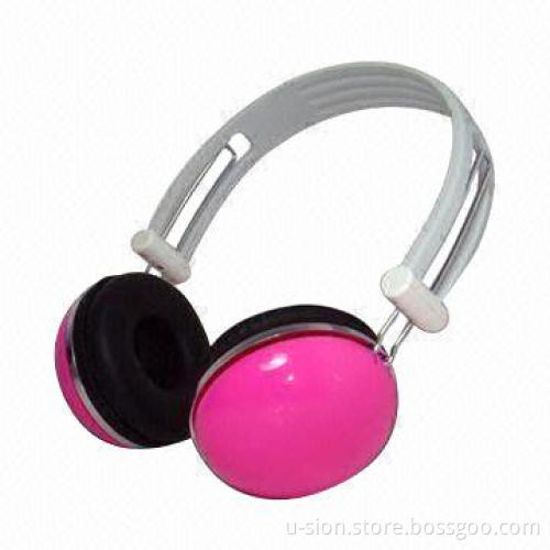 Headphones with 300mW Input Power, 15 to 21000Hz Frequency Response